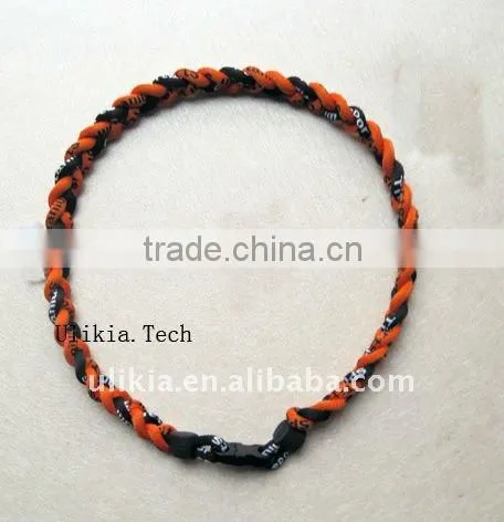 2011 Hot selling titanium braided necklace with 55colors