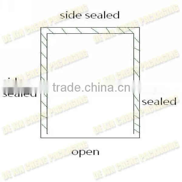 Hand hole bag rice packaging