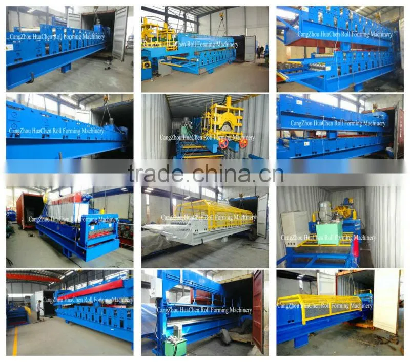 color steel galvanized metal aluminum glazed trapezoidal sheet roof tile wall panel roll forming machine