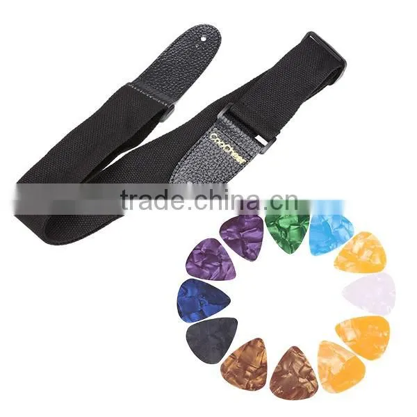 CooCheer 600D Oxford Acoustic Guitar Bag 5-Pocket Padded Gig Bag with Guitar Strap and 12 Pick Samplers AM002527