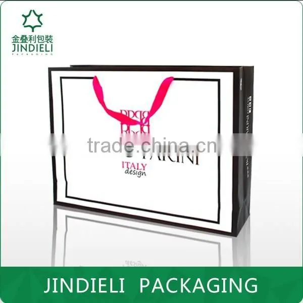 famous brand paper bag for shopping packaging