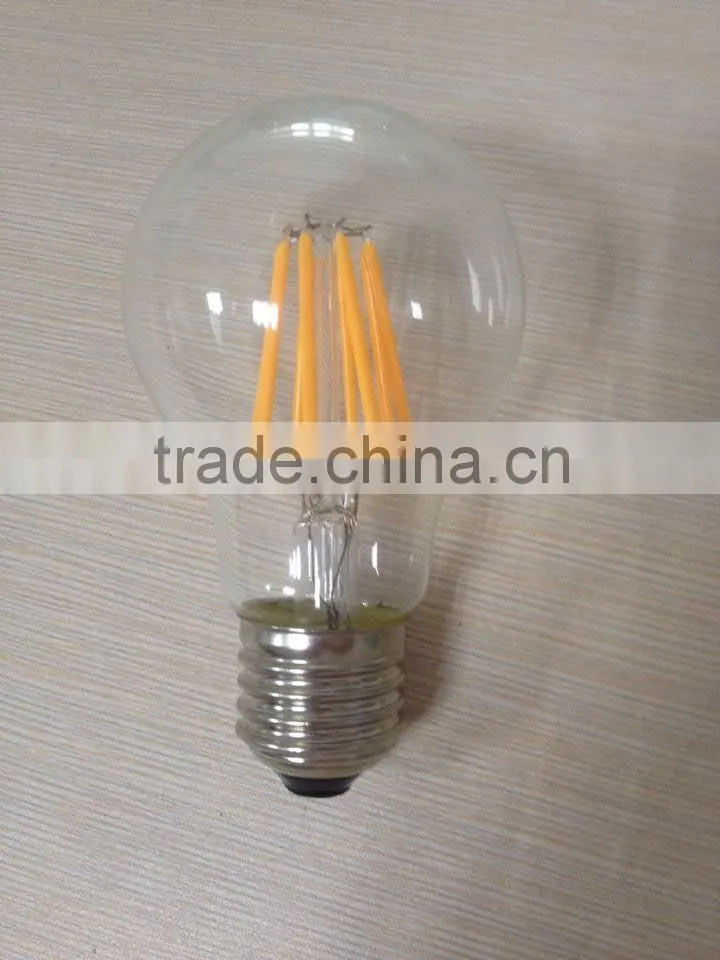 HIGH LUMEN LED FILAMENT BULB WARM WHITE CE ROHS E27 220V