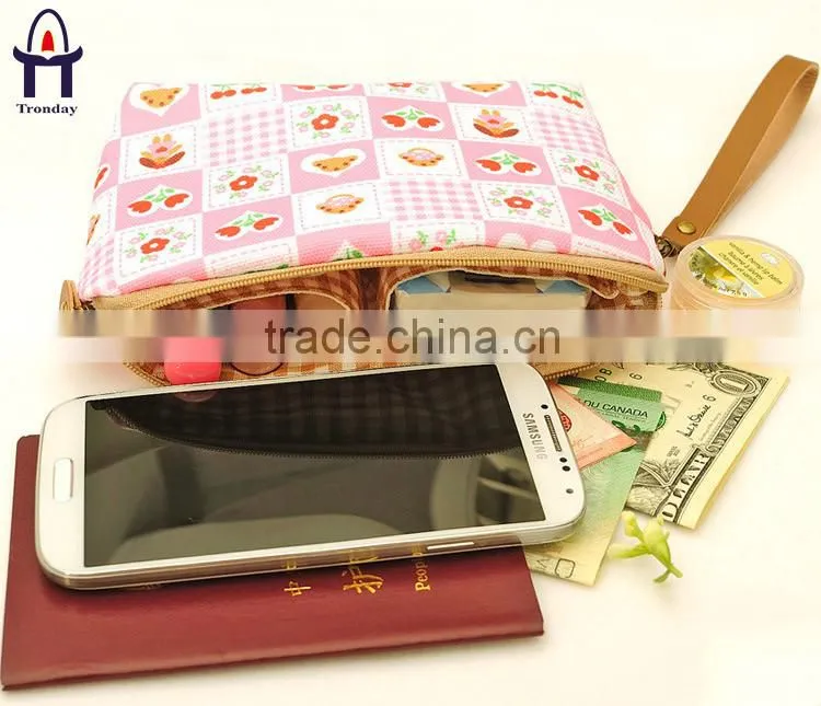 Canvas lady clutch bag outdoor daily bag handle clutch collecting bag