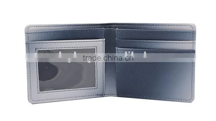 New fashion genuine bifold wallet PU leather male wallets handbag purse