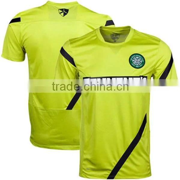 2015 100% polyester cool dry custom design sublimated green football jersey