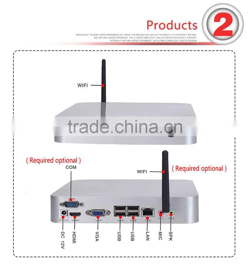 Hot Intel I7 3687U Desktop Computer Mini Pc Thin Client Support Wireless Keyboard Mouse And Touch Screen