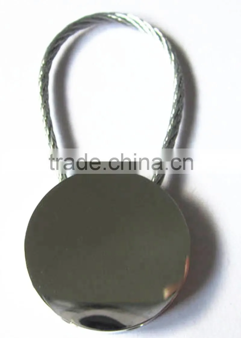 316l stainless steel Personalized design steel custom logo blank key chain