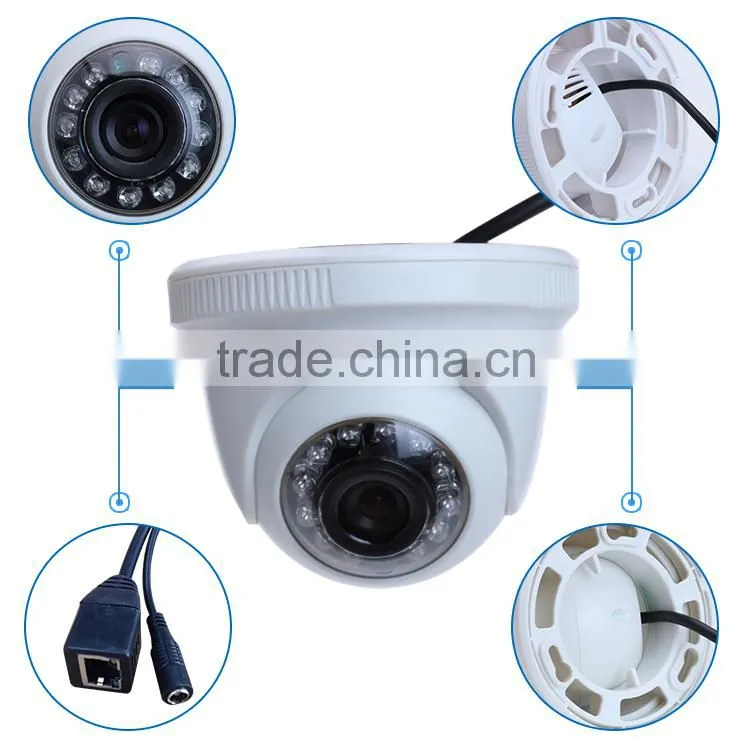White Vandalproof 5 Megpixel 720p Sony IP CCTV CAMERA