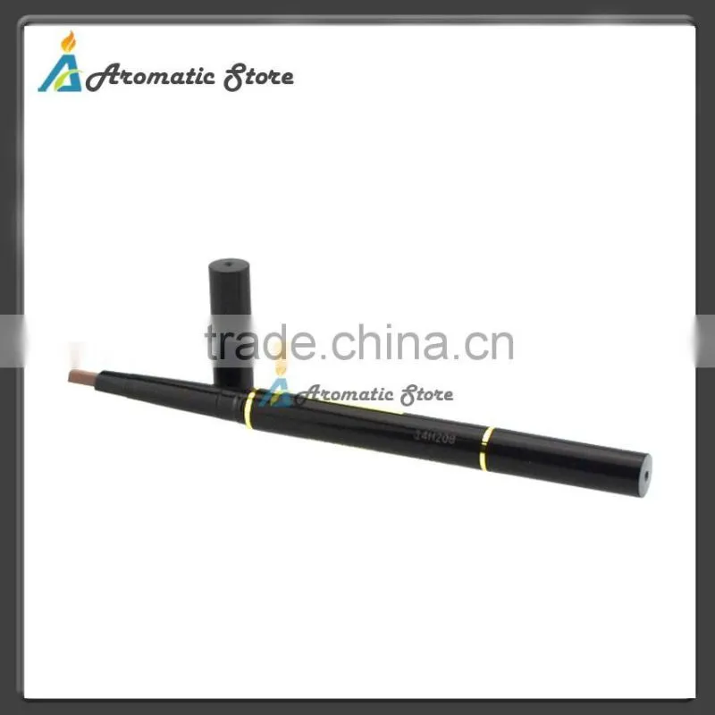 Double side eyebrow brush and eyebrow pencil