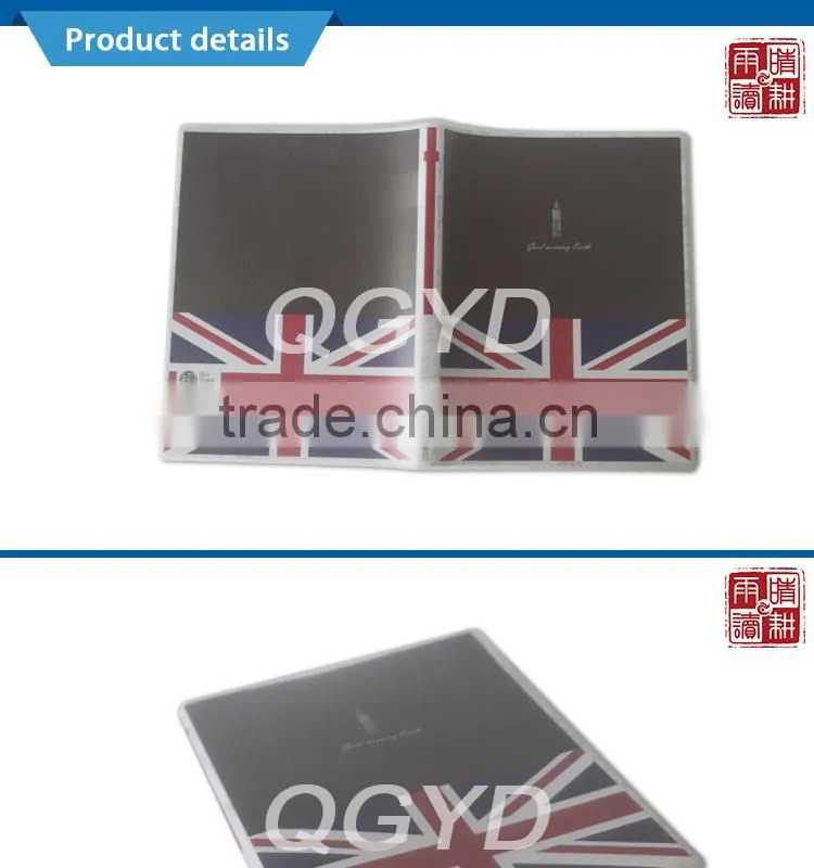 flag of the United Kingdom printed in cover soft copybook notebook