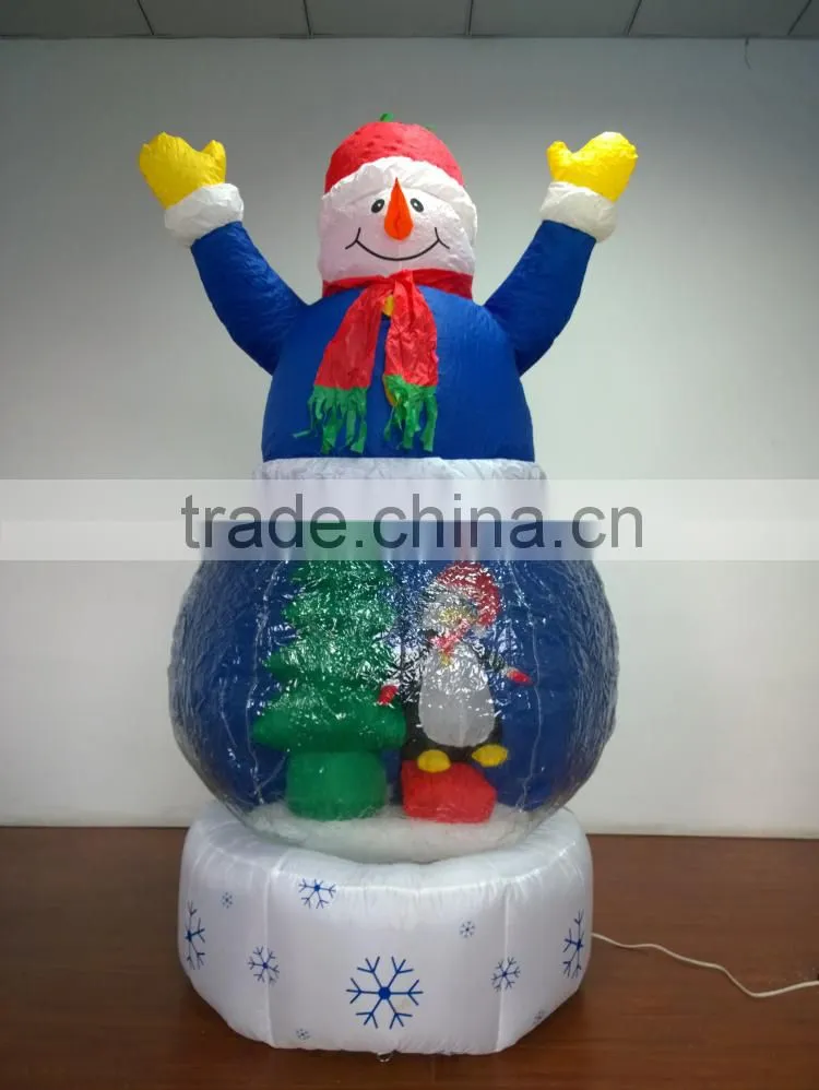 DJ-XT-62 inflatable animation air blown kaleidoscope frosty the snowman scene christmas decoration