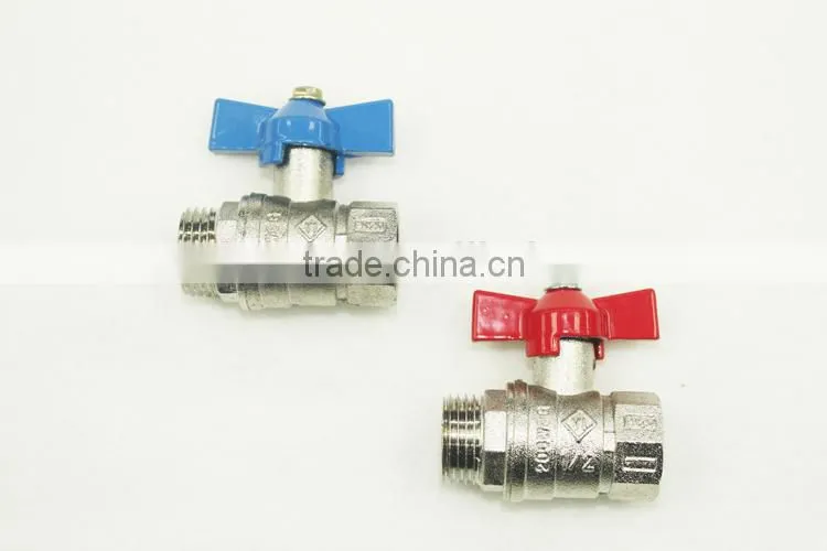 2015 New Design Cheap 1/4'' ~ 4'' Brass Ball Valves with T Handle zinc globe valves