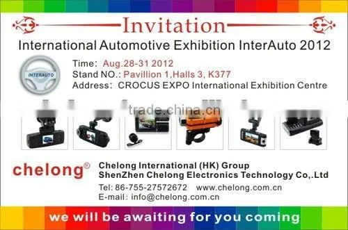 IR Night vision 2.7 inches dual camera car dvr 720p with G-sensor