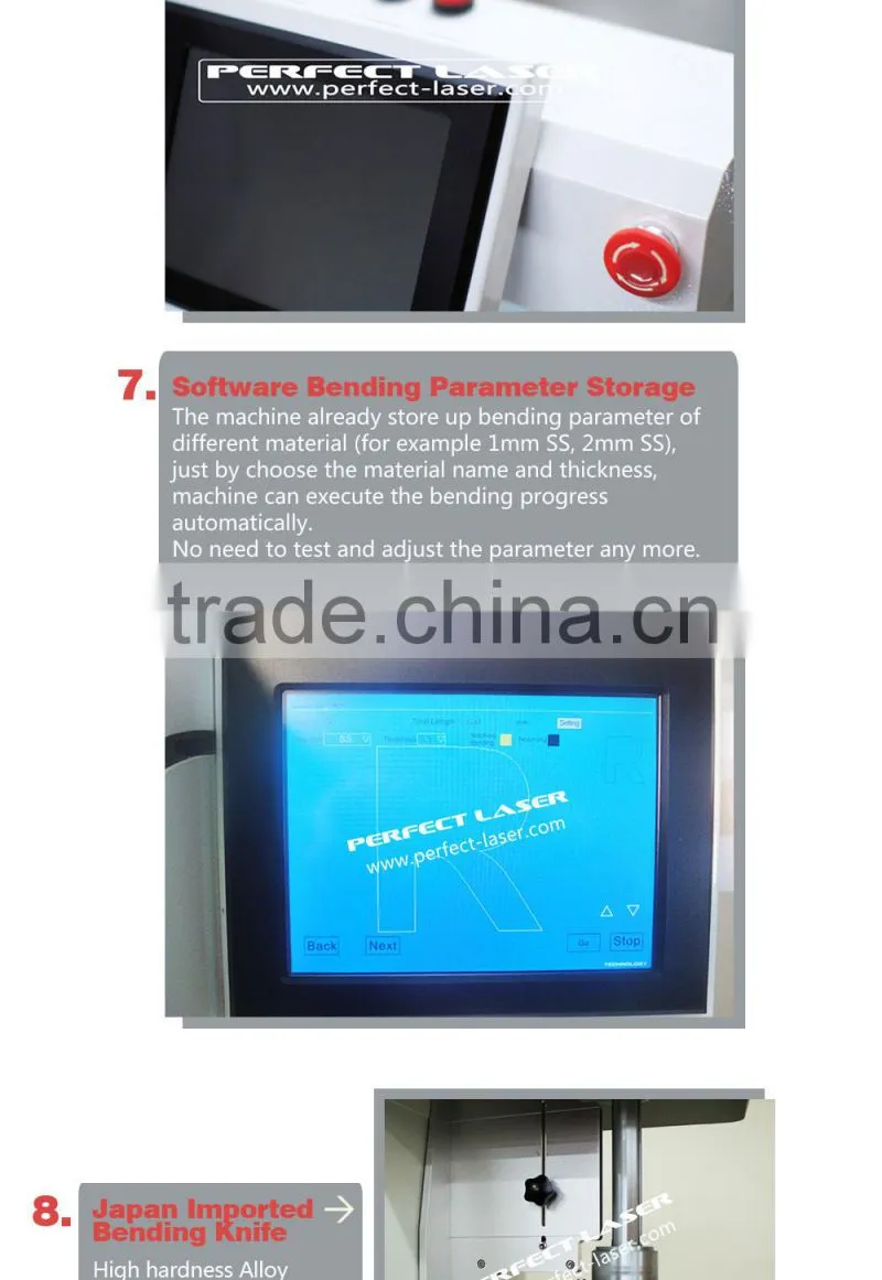 China stainless steel CNC bending aluminum channel machine