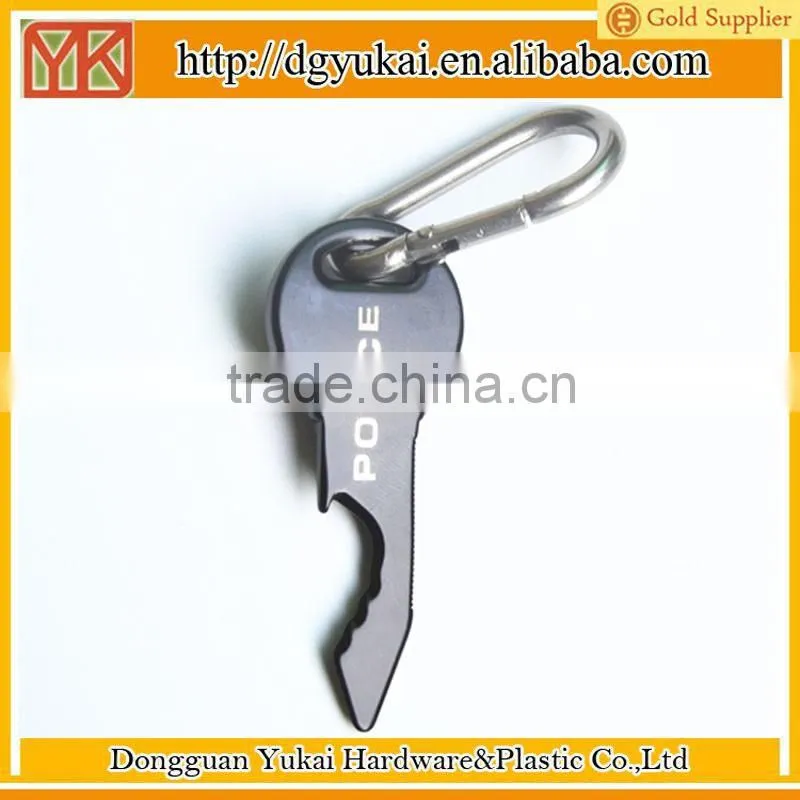 Yukai Black bottle opener in stainless steel,skull key with multi-tool