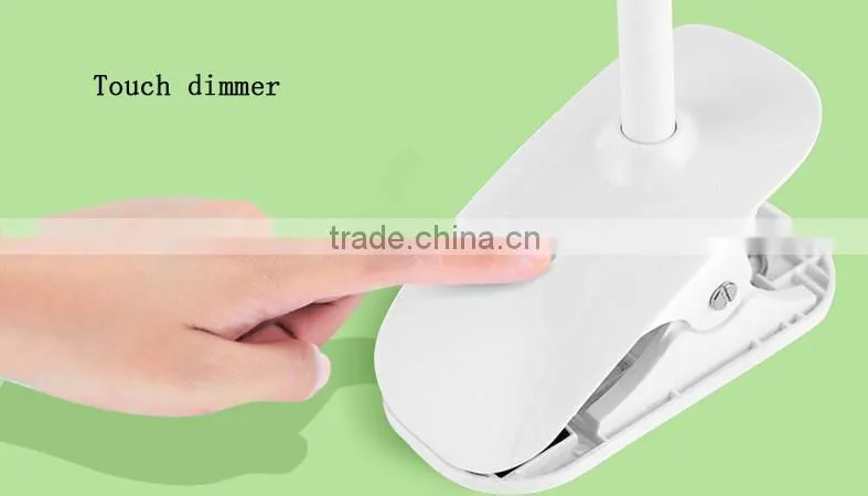 LED work study lamp chargeable minimalist bedroom lamp the long arm of metal table lamp