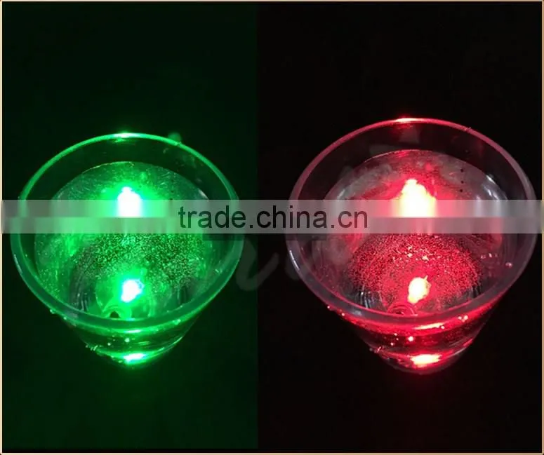Nightclub LED plastic custom shot glasses water activated
