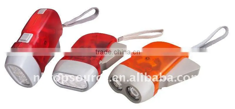 Rechargeable Battery Dynamo led Flashlight