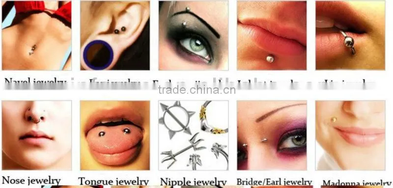 316l Stainless Steel Body Piercing Jewelry Unique Eyebrow Rings
