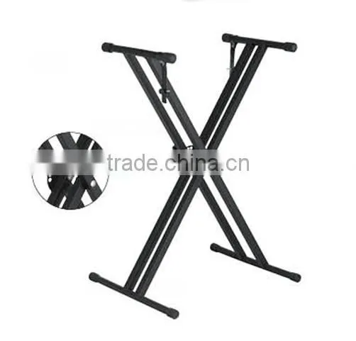 Professional Musical Instrument Stand Doulbe Metal Pipe Piano X Keyboard Stand