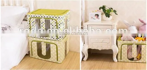 Good quality flexible space saving household foldable oxford cloth storage box