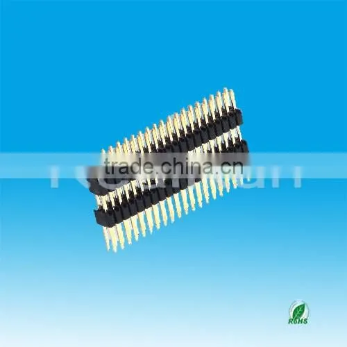 Top Quality 1.27mm Pitch Single/Double Layer Double Row DIP Pin Header Connector