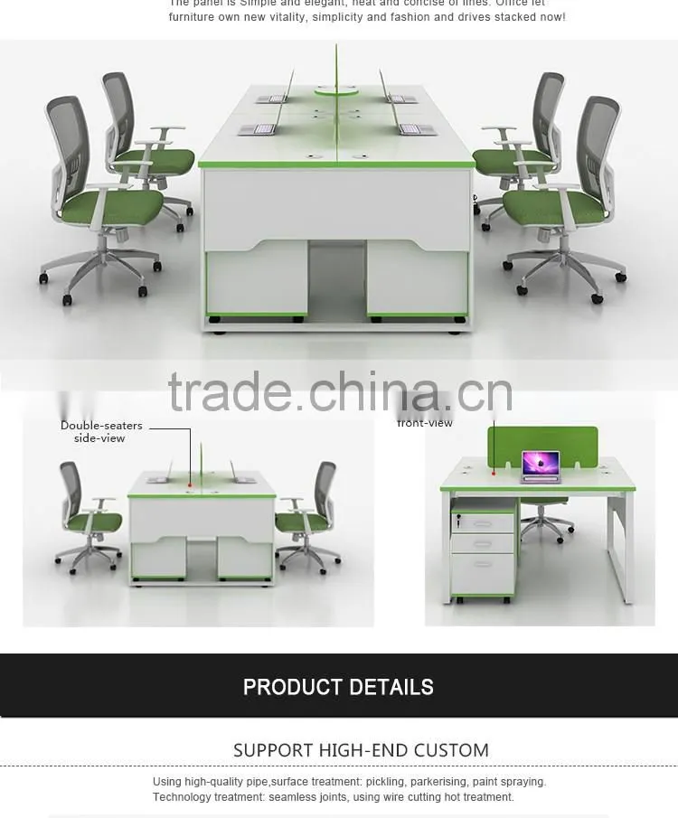 Modern metal frame office desk design