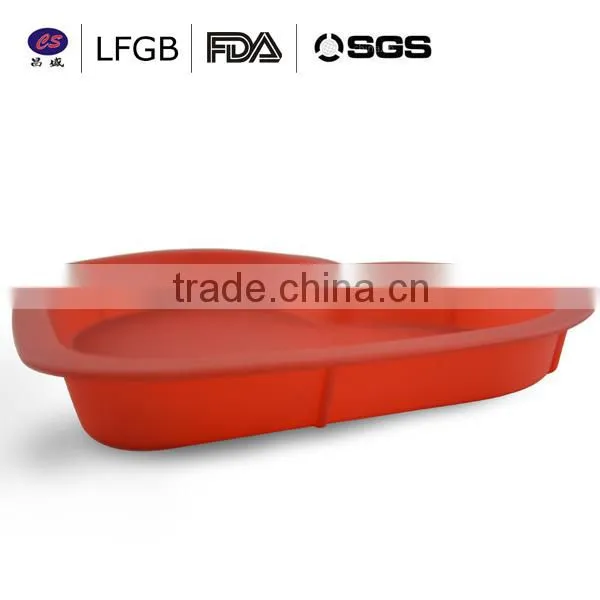 attrictive design lovely heart shaped 3D mould silicone cake mould with FDA/LFGB