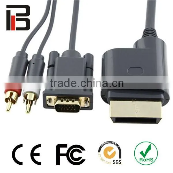 Hot item Premium VGA Cable HDAV Digital Optical Audio Port for Microsoft Xbox 360 Xbox 360 Slim
