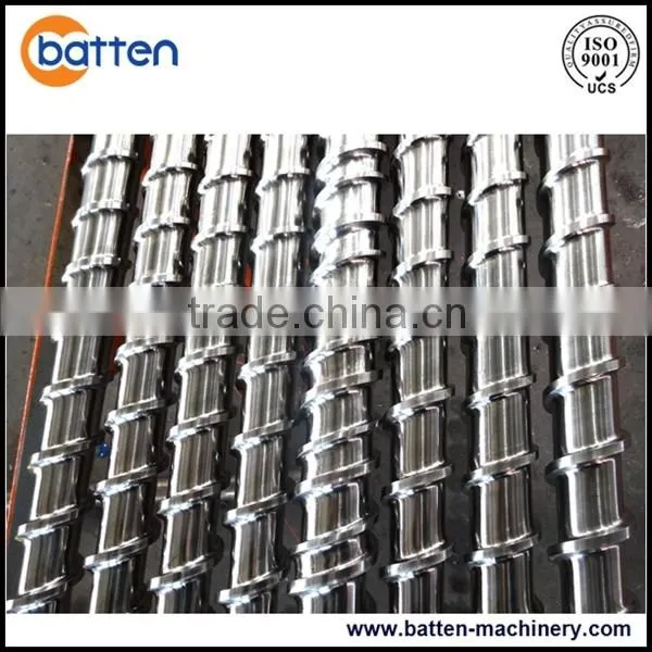 bimetallic 38CrMoAla single extruder bimetallic screw and barrel for plastic machine
