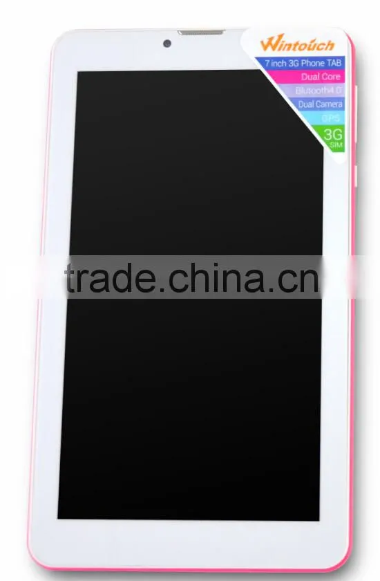 the cheapest 7"3G wifi dual core tablet pc with SIM card slot black/white/pink/gold optional