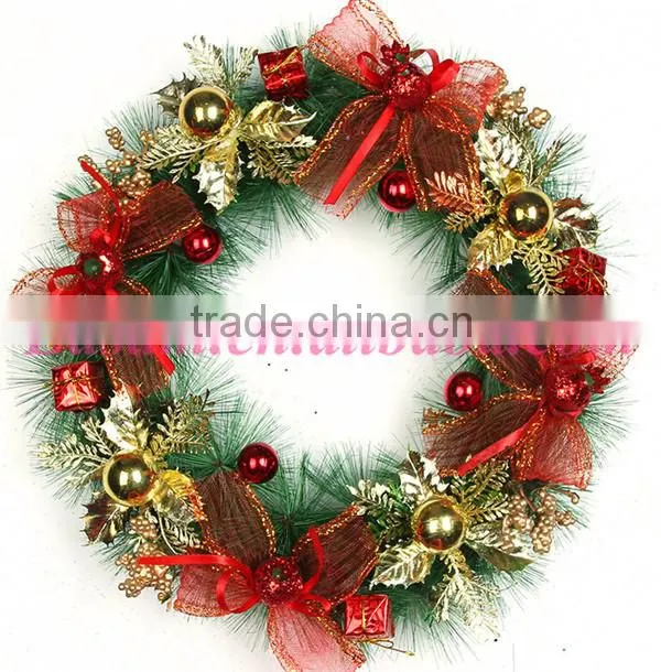 Merry christmas hot selling christmas wreath cheap 12 inch