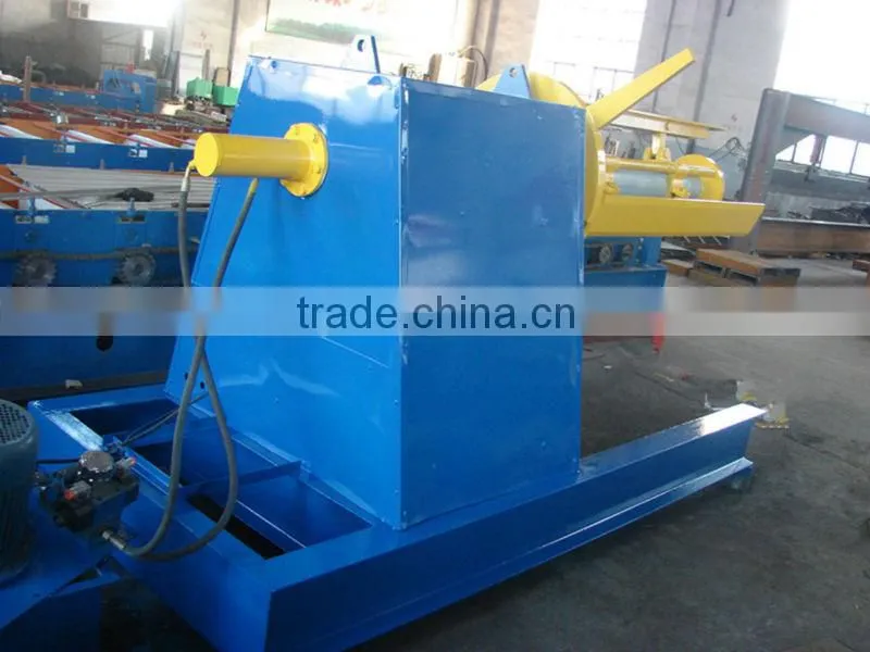 Hydraulic metal decoiler roll forming machine