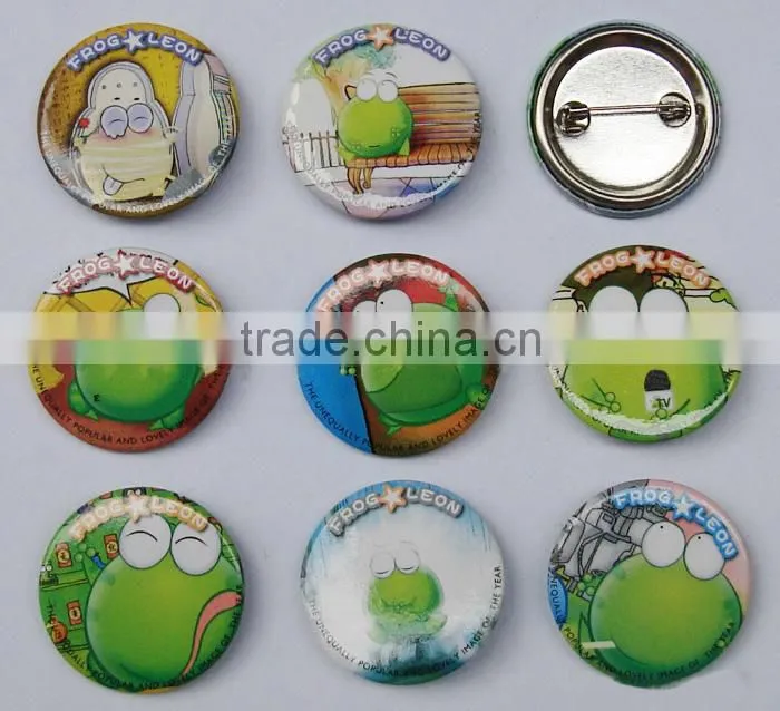 Guangdong factory custom all sorts of design tinplate button badge