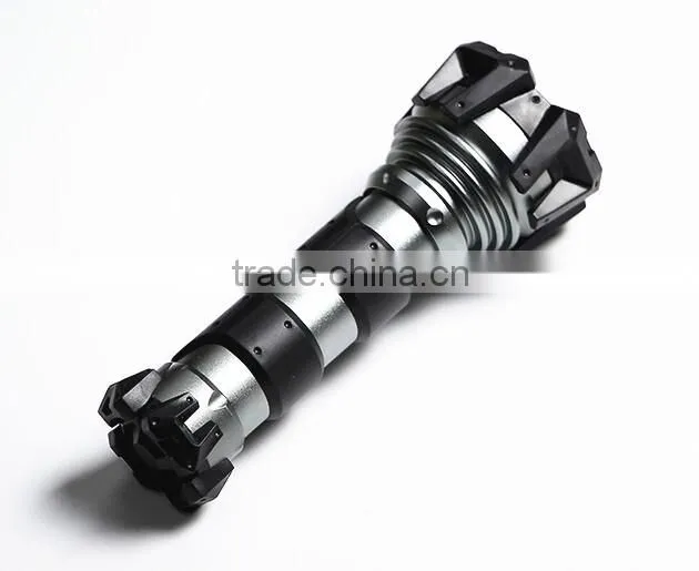 Strong light led rubber flashlight