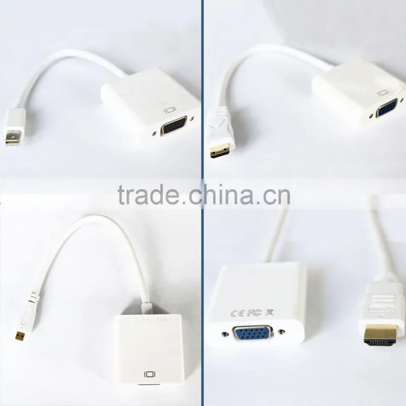 New HDMI Male to VGA female With Audio HD Video Cable Converter Adapter 1080P