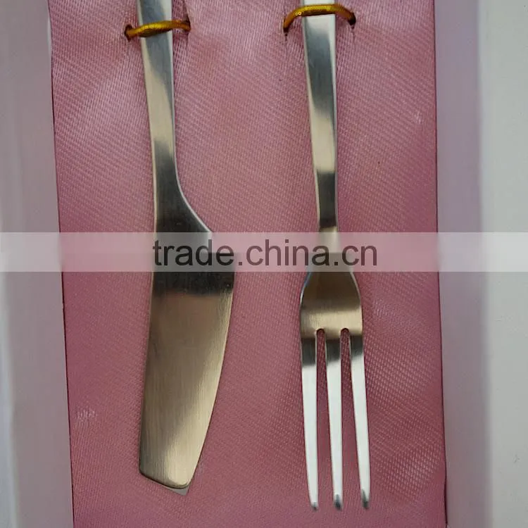 2015 Hot sale small knife and spoon ceramic cutlery set