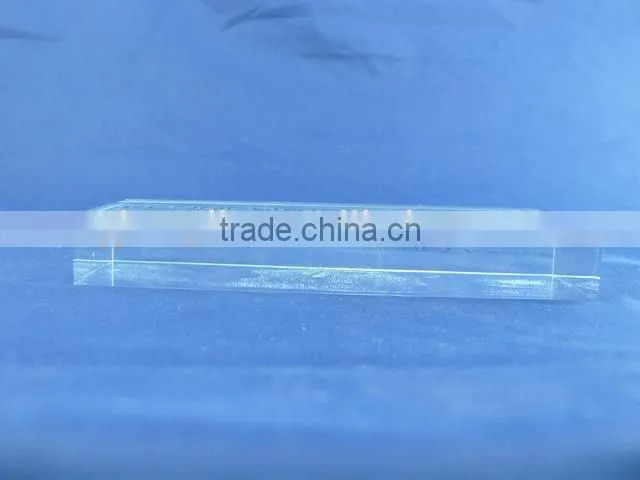 clear solid acrylic block