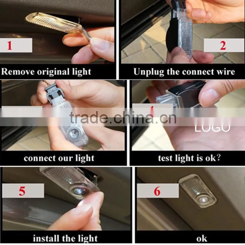 LED Car door Courtesy laser projector LED Logo Ghost Shadow light For Maserati Quattroporte Ghibli GranTurismo GranCabrio