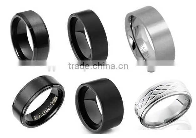 China factory wholesale fashion titanium ring jewelry