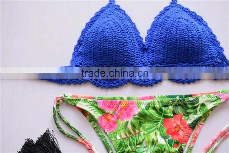 Wholesales of crochet sexy swimwear , hot sales fashion neoprene bikinis women swimwear