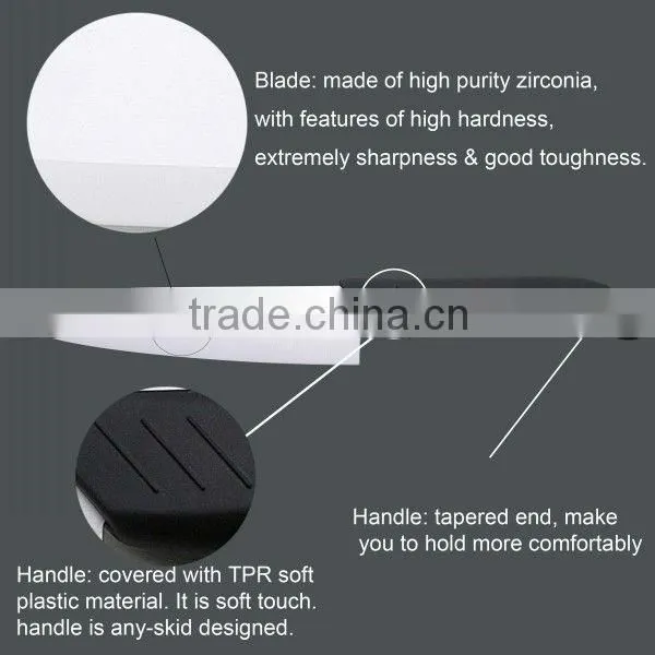 Daily life using tools 5 inch ceramic utility knife