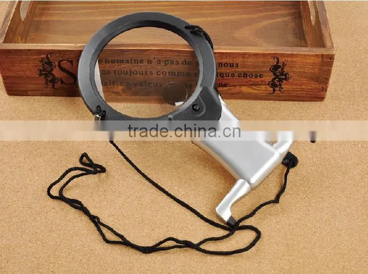 Desktop LED magnifier /Magnifying Glass With Folding Stand And LED Light