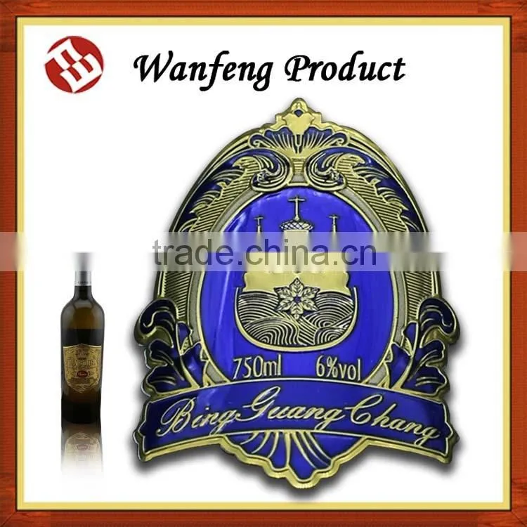 Manufactures of metal Wine Bottle Labels