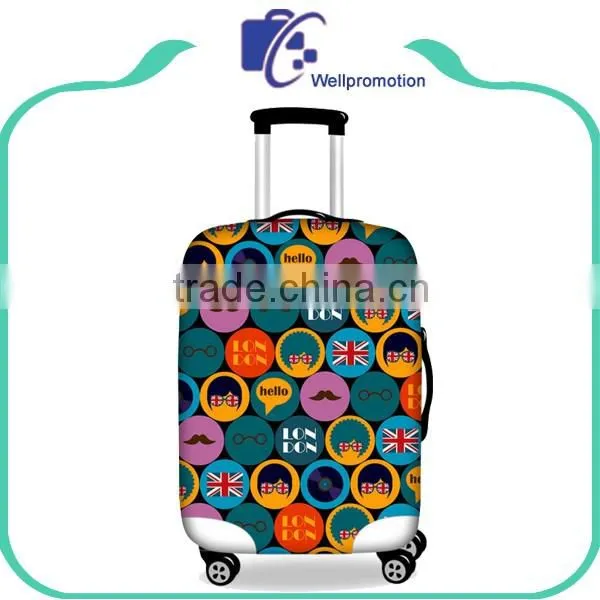 Full Printing Elastic Spandex Suitcase Cover Protector For Teenagers