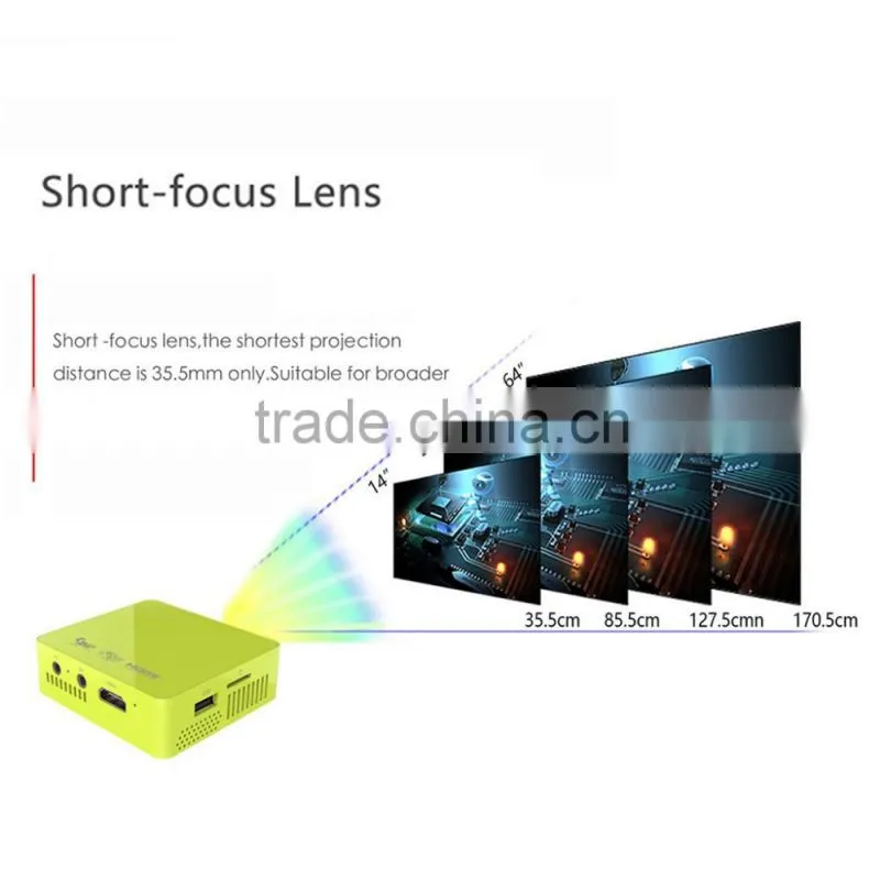 2016 Hottest UC50 Mini DLP Projector HD 1080P 800Lumens 854*480 Mini LED Projector