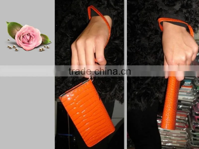 hot selling custom stylish leather 5.5 inch universal wallet phone purse for iphone 6 plus with card slots wholesale