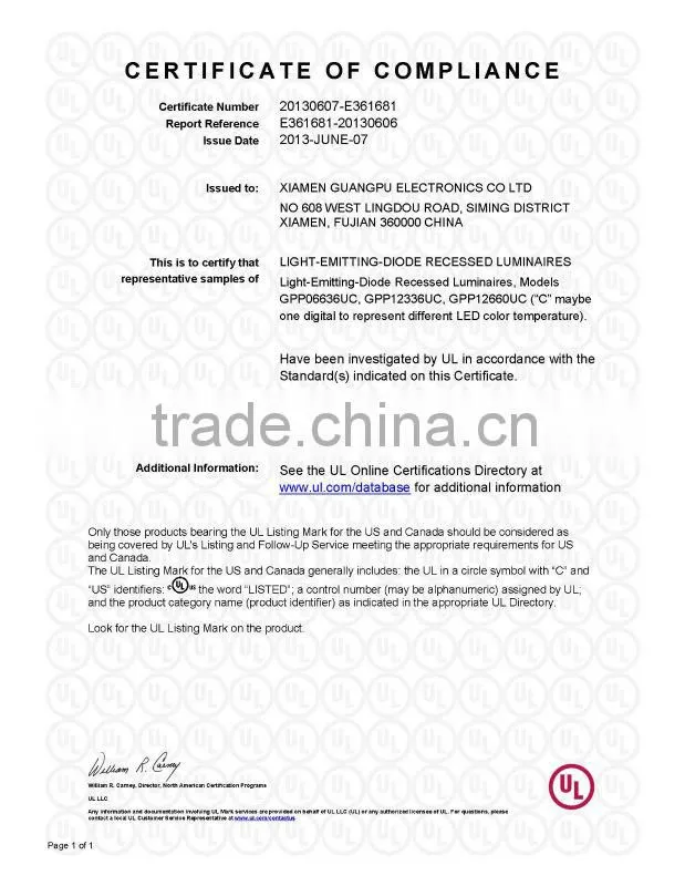 China GOPRO 600X300 Square 18w Ceiling LED Flat Panel