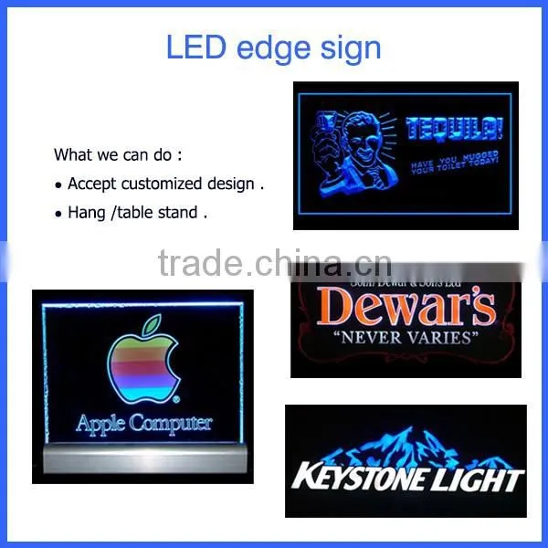 2016 OEM Mini indoor Acrylic LED logo sign