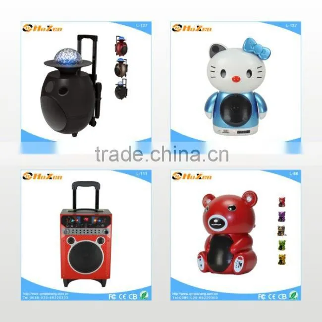 portable speaker with FM radio , Bluetooth, wireless MIC, solar energy portable speaker L-72